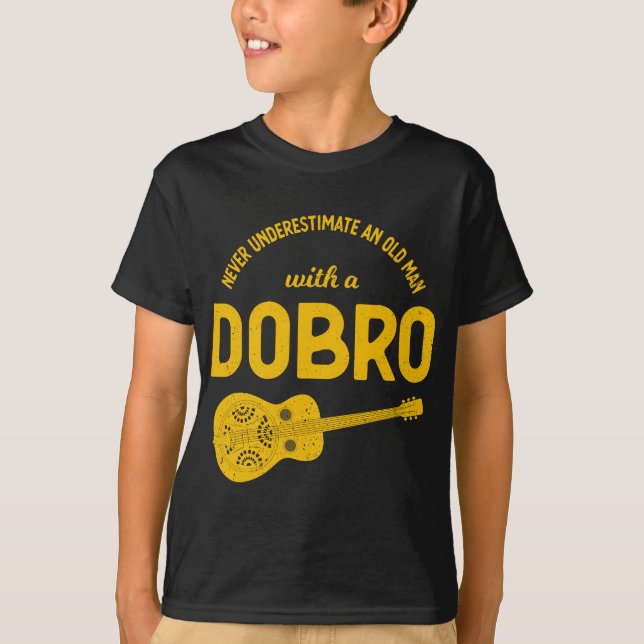 T-shirt Ne Sous-Estimez Jamais Le Vieux Homme Bluegrass Mu (Devant)