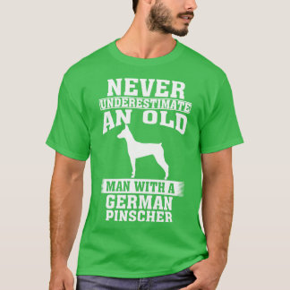 T-shirt Ne sous-estimez jamais un vieil homme à la broche