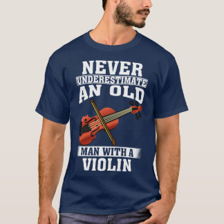 T-shirt Ne sous-estimez jamais un vieil homme avec un viol