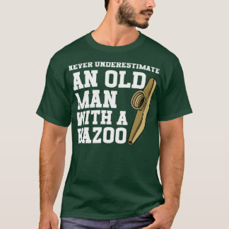 T-shirt Ne Sous-Estimez Jamais Un Vieux Homme Avec Un Kazo