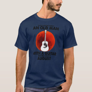 T-shirt Ne Sous-Estimez Jamais Un Vieux Homme Avec Une Gui