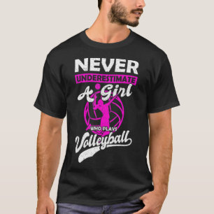 T-shirt Ne Sous-Estimez Jamais Une Fille Qui Joue Au Gi De