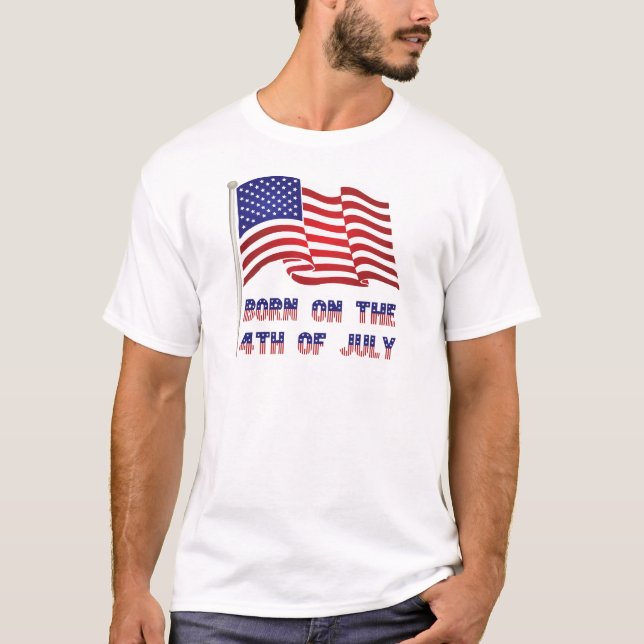 T-shirt né sur le 4 juillet