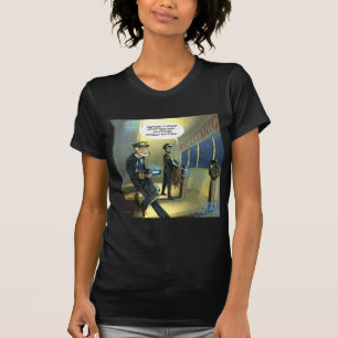 T-shirt Ne textez pas et Titanic drôle