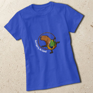 T-shirt Ne t'inquiète pas, sois Cappy Capybara Gymnaste Ce