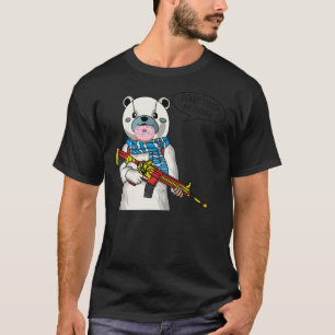 T-shirt Ne Touchez Pas Mon Panda Téléphone Avec Un T-Shir 