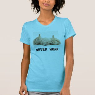 T-shirt Ne travaillez jamais les lapins et la chemise de