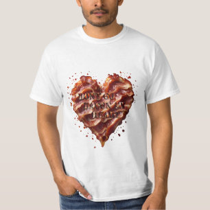 T-shirt Ne Va Pas Bacon Mon Coeur, Drôle