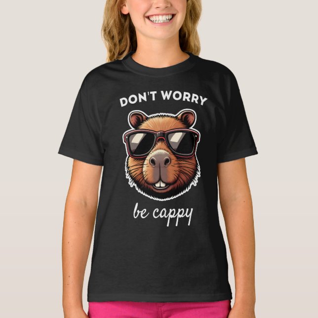 T-shirt Ne Vous Inquiétez Pas Soyez Cappy Cute Capybara Ca (Devant)