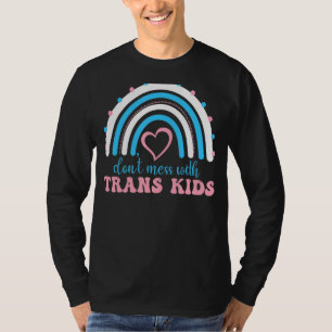 T-shirt Ne vous mêlez pas de Trans Kids Rainbow Texas Prot