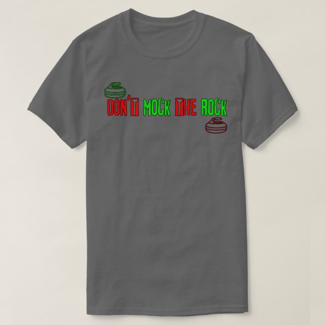 T-shirt Ne vous moquez pas du Rock Curling (1) (Design devant)