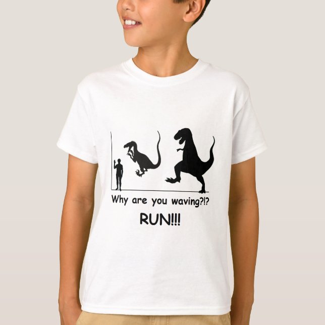 T-shirt Ne vous tenez pas simplement là, courent ! ! ! (Devant)
