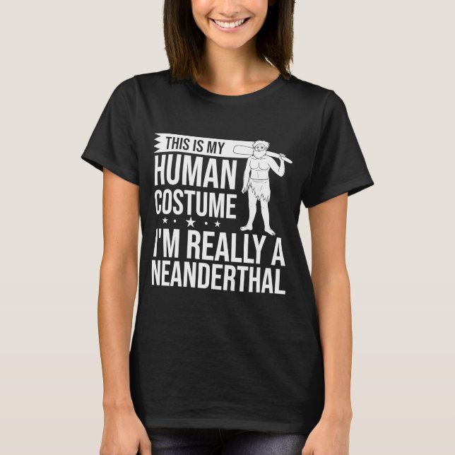 T-shirt Neandertal Caveman Adna Crâne femme (Devant)