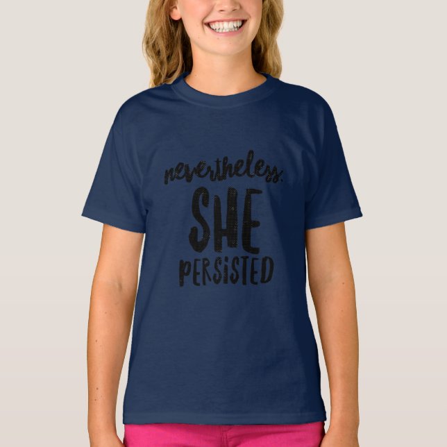 T-shirt Néanmoins, elle a persisté (Devant)