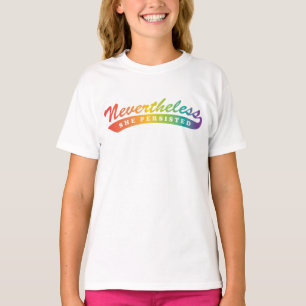 T-shirt Néanmoins, elle a persisté. Pièce en t raglane