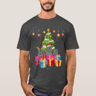 T-shirt Neapolitan Mastiff Santa Christmas Tree Family Mat