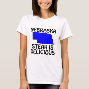 T-shirt Nebraska - Le steak est délicieux