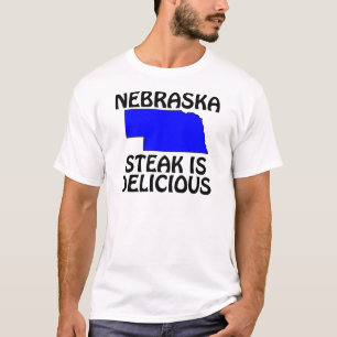 T-shirt Nebraska - Le steak est délicieux