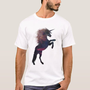 T-shirt Nébuleuse magique de l'espace de licorne