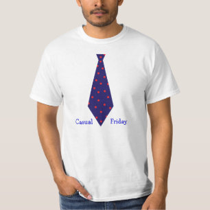 T-shirt Necktie du vendredi décontracté