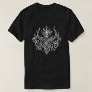 T-shirt Necronomicon Cthulhu Chevalier de Feu Emblème Grap