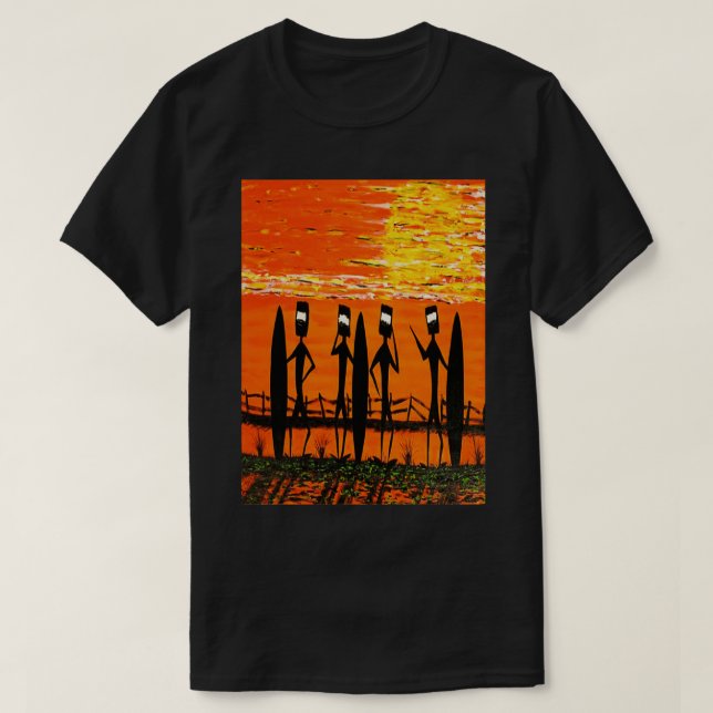 T-shirt Ned Kellys Gang Surf Safari EJCairns (Design devant)