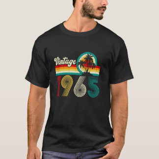 T-shirt Née en 1965 Vintage Cadeaux Rétro 60 Ans 60e Anniv