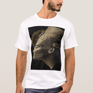 T-shirt Néfertiti Ligne d'art de silhouette moderne