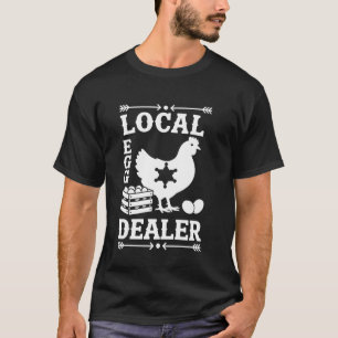 T-shirt Négociant en œufs de poulailler Ferme rétro