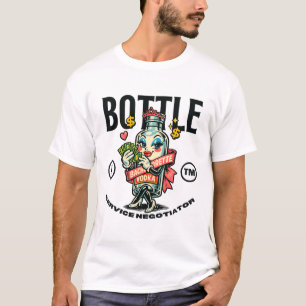 T-shirt Négociateur de service de bouteille