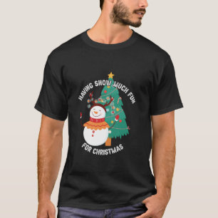 T-shirt Neige beaucoup amusant Jeux d'hiver Joyeux Noël