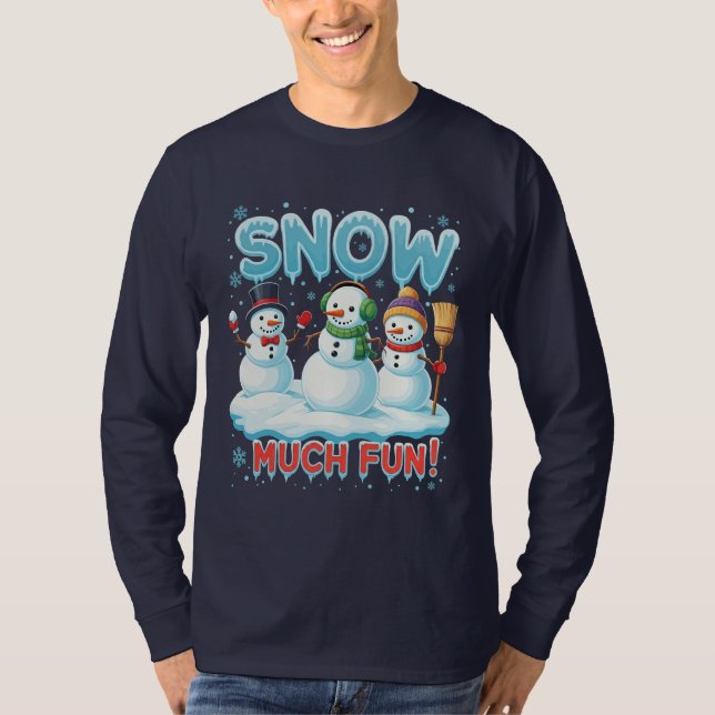 T-shirt Neige beaucoup amusant | par Asarteon (Devant)