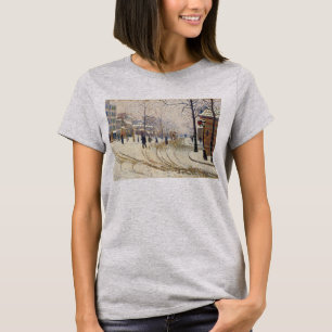 T-shirt Neige, Boulevard de Clichy, Paris par Paul Signac