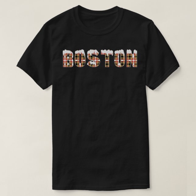 T-shirt Neige de Boston (Design devant)
