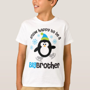 T-shirt Neige heureuse d'être un frère