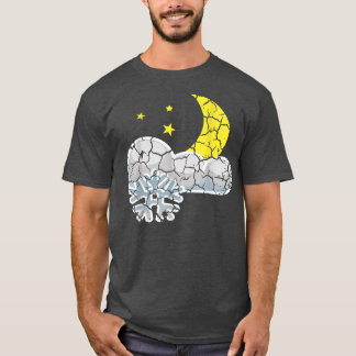 T-shirt Neige Lune déprimée
