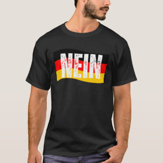 T-shirt Nein German Non Dit Drôle Allemagne Vintage Tee