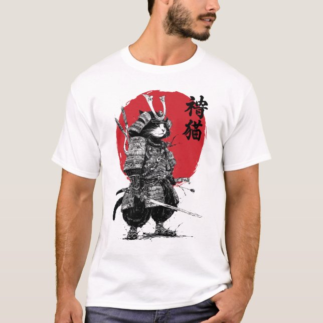 T-shirt Neko Samurai (Devant)
