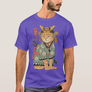 T-shirt Neko Samurai