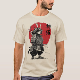 T-shirt Neko Samurai