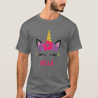T-shirt NELLIE Personnalisé Visage Unicorne
