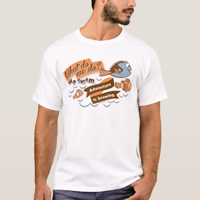 T-shirt Nemo, Marlin et Dory| L'aventure brasse (Devant)