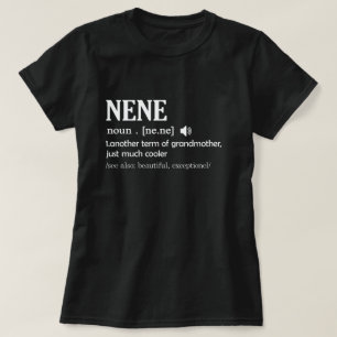 T-shirt Nene Définition Funny Grand-mère Fête des mère