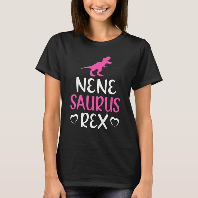 T-shirt Nenesaurus Rex Dinosaur  Nene Saurus Family Matchi (Devant)