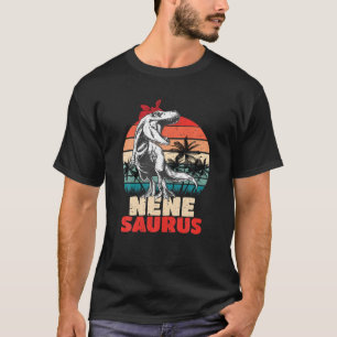 T-shirt Nenesaurus vintage Rex Funny Nene Saurus Dinosaur