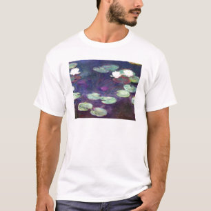 T-shirt Nénuphars, rose, Claude Monet 1897-99 frais, vieux