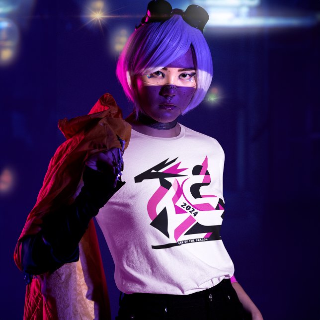 T-shirt Neo Dragon Abstrait - Nouvel An Lunaire 2024 (Créateur téléchargé)