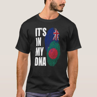 T-shirt Néo-Zélandais et Bangladais Mix ADN Drapeau Patrim