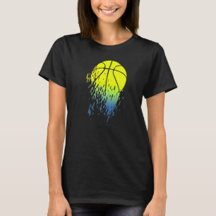 T-shirt Neon Basketball Glitch