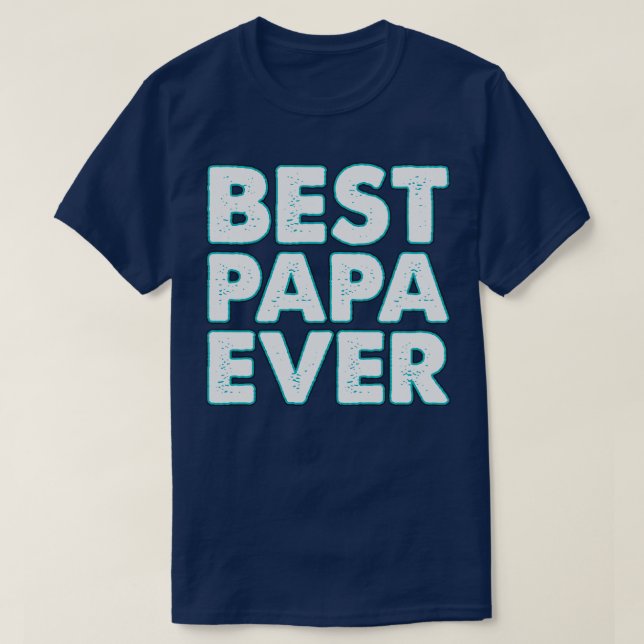T-shirt Neon Best Papa Jamais (Design devant)